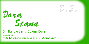 dora stana business card